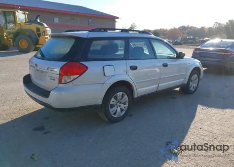 2009 Subaru Outback 2.5I z USA, uszkodzony, nr VIN 4S4BP60CX96321860